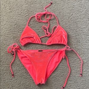 Triangl Velvet Bikini - Size Medium